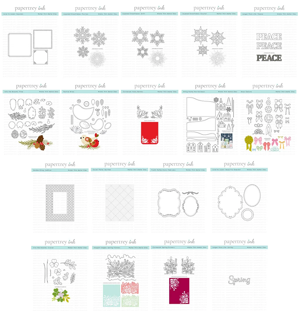 Штампы для Резки Металла Snowflake Springtime и Прозрачный Штамп для Изготовления Открыток Ручной Работы, Трафарет для Альбома для Скрапбукинга Изображение 0