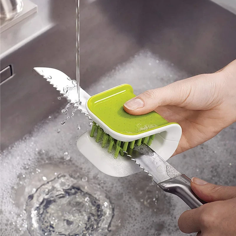 Щетка для чистки двухсторонних U-образных ремней безопасности автомобиля, щетка для чистки интерьера, открывающаяся для мытья посуды на кухне Изображение 0
