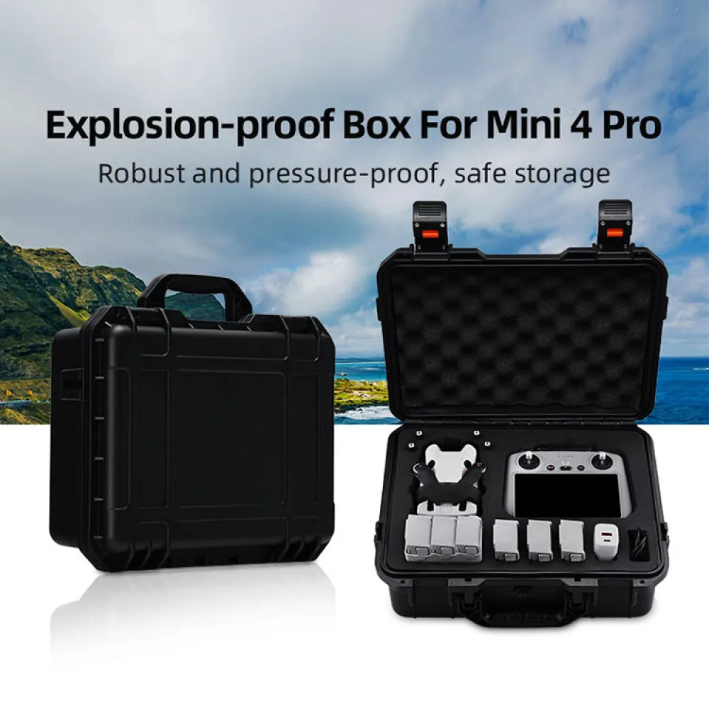 ​Взрывозащищенная коробка для сумок для хранения Mini 4 Pro, портативная коробка для хранения, водонепроницаемая коробка, аксессуары Изображение 1