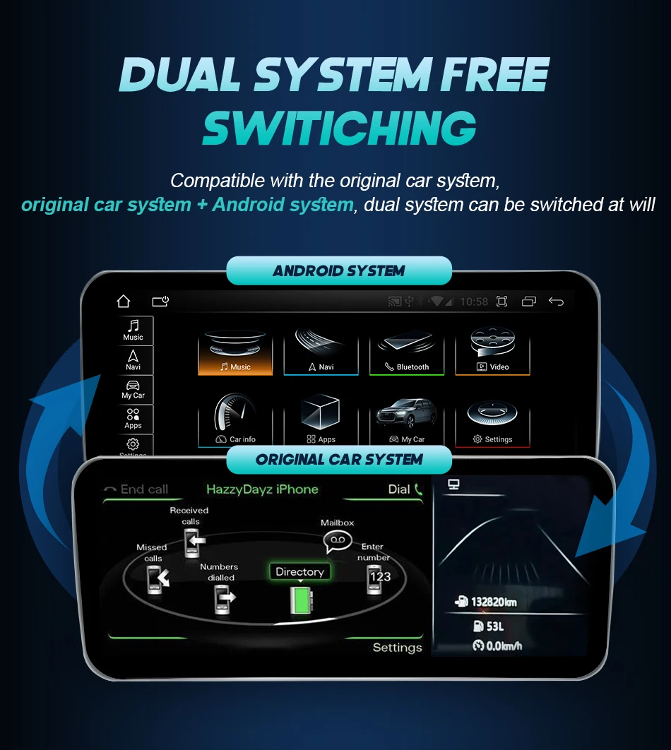 12,3 Дюймов Android 12 Для Audi A6 A6L A7 2012-2019 Автомобильные Аксессуары С Сенсорным Экраном Carplay Монитор Мультимедийный Авторадио Плеер BT Изображение 1