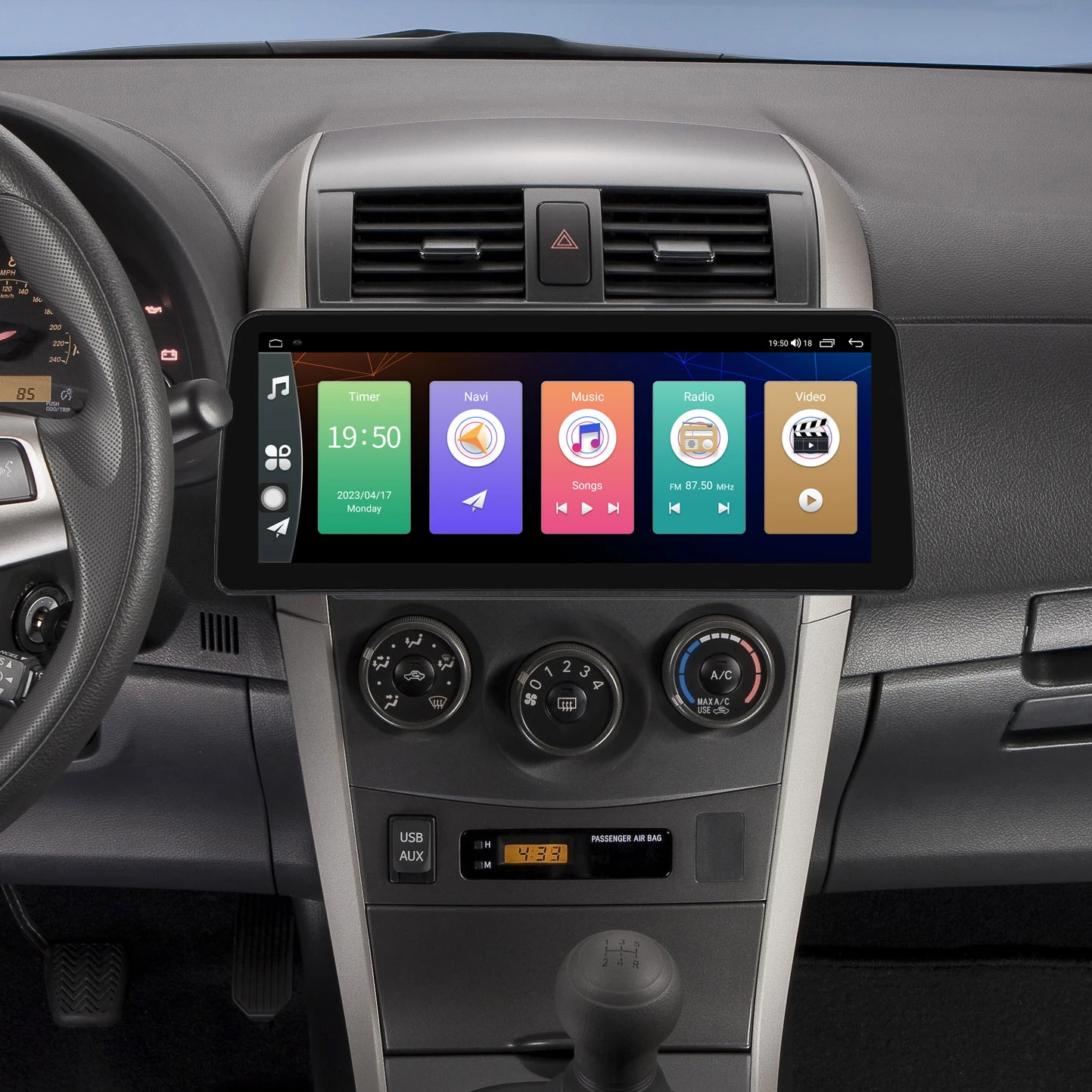 13,1/12,5 дюймов 2K QLED Экран Для Toyota Corolla 10 E140 E150 2006-2013 Android камера CarPlay Автомобильное Радио GPS Стерео Мультимедийный ПК Изображение 1