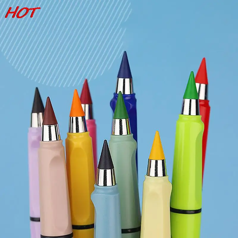 1ШТ Красочный Вечный карандаш 2B Art Sketch Painting Неограниченное количество карандашей для письма, Волшебные Стираемые заправки, школьные принадлежности Изображение 2