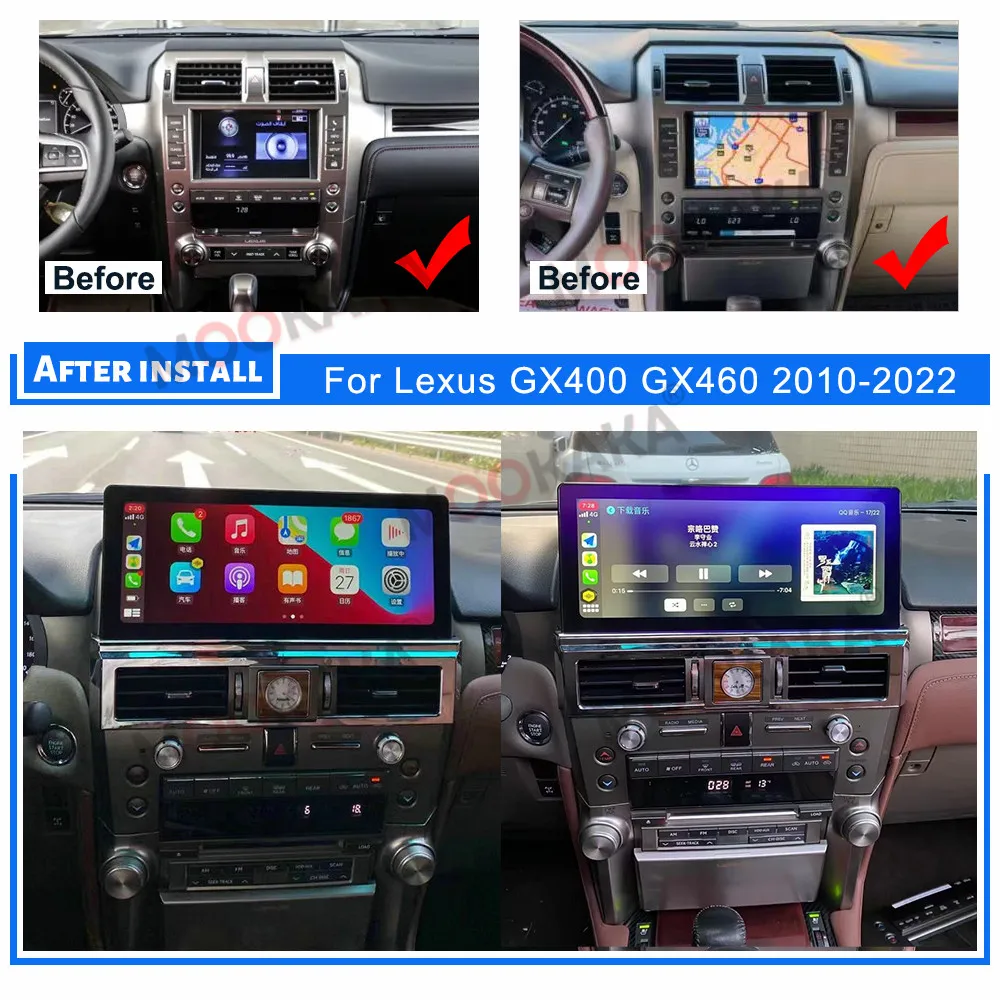 2 Din Android 12,0 6 + 128 Г Автомобильный Мультимедийный Плеер Для LEXUS GX400 GX460 2010-2022 Радио Авто Аудио GPS Навигация Стерео Головное Устройство Изображение 2