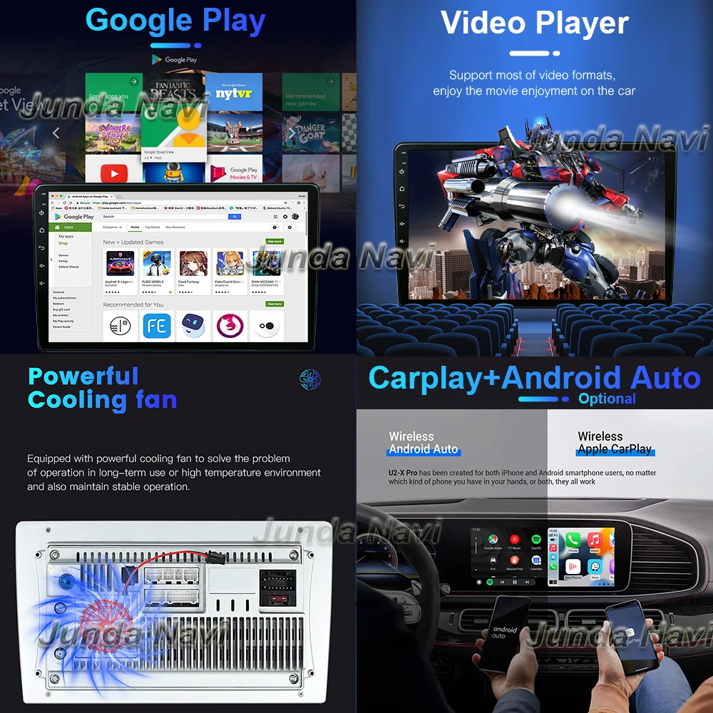 2 Din QLED 2k Автомобильный радиоприемник Мультимедийный видеоплеер для LADA X ray Xray 2015 - 2019 Android 13 Auto CarPlay GPS 2din Стерео Изображение 2