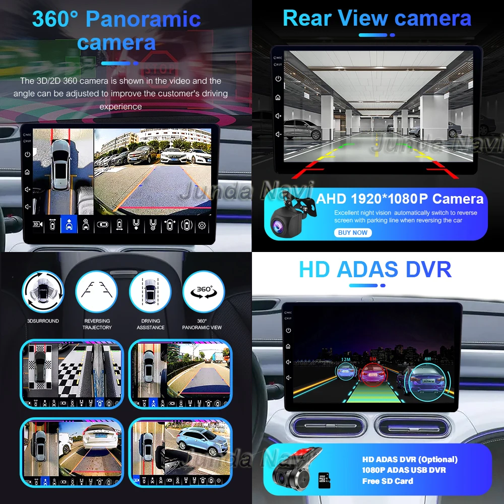 2 Din QLED 2k Автомобильный радиоприемник Мультимедийный видеоплеер для LADA X ray Xray 2015 - 2019 Android 13 Auto CarPlay GPS 2din Стерео Изображение 4