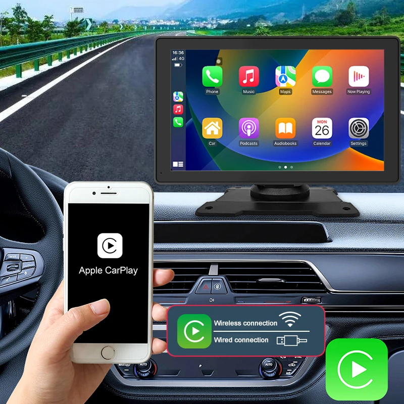 2DIN 9-дюймовый Android Auto ＆ Автомобильный мультимедийный плеер Apple Carplay Bluetooth для Kia Hyundai LADA Toyota Honda Mitsubishi Ford Изображение 2