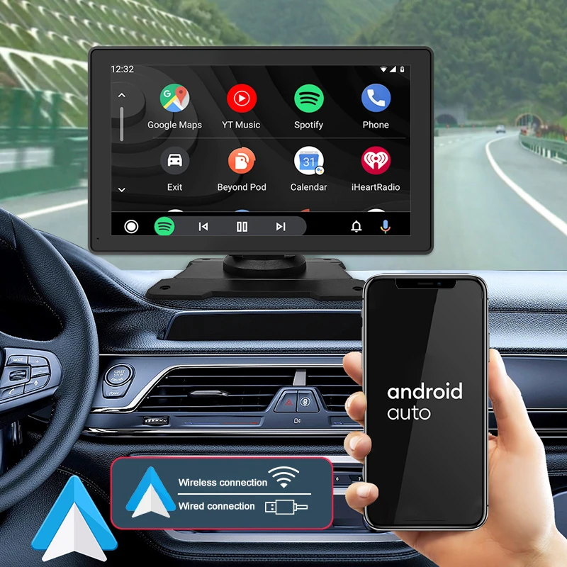 2DIN 9-дюймовый Android Auto ＆ Автомобильный мультимедийный плеер Apple Carplay Bluetooth для Kia Hyundai LADA Toyota Honda Mitsubishi Ford Изображение 3