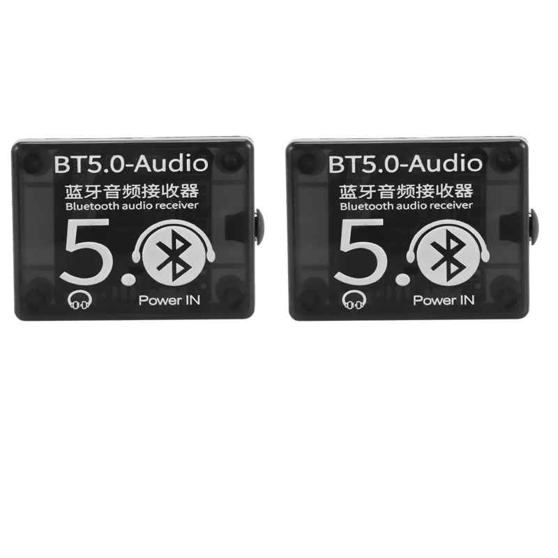 2X Аудиоприемник BT5.0 MP3 Bluetooth Декодер Без Потерь Автомобильный Динамик Плата Аудиоусилителя С Корпусом Изображение 0