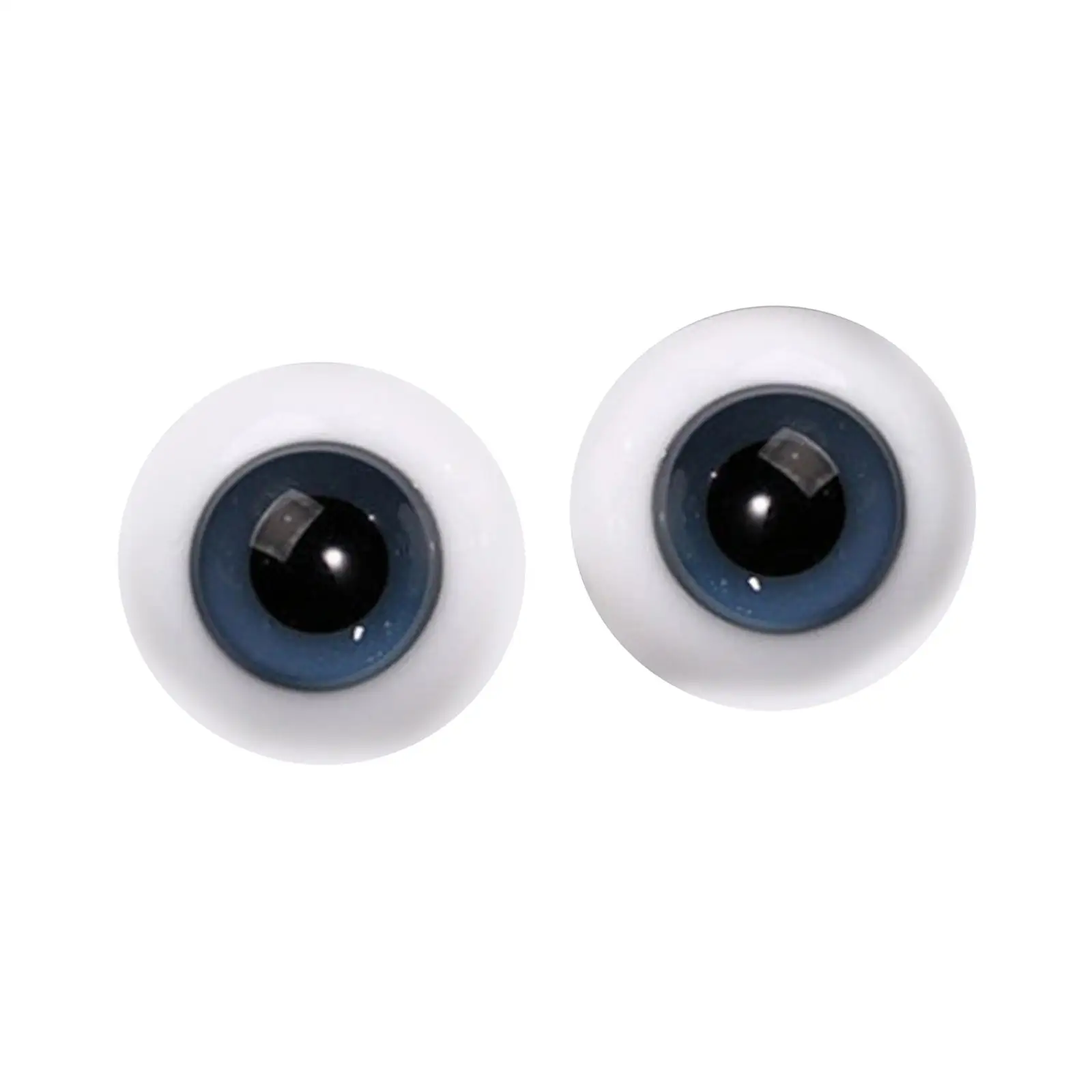 2шт Большие кукольные глаза, шевелящиеся глаза (6 мм), подвижные художественные поделки, глазное яблоко для изготовления кукол, скульптура, реквизит для Хэллоуина Изображение 5