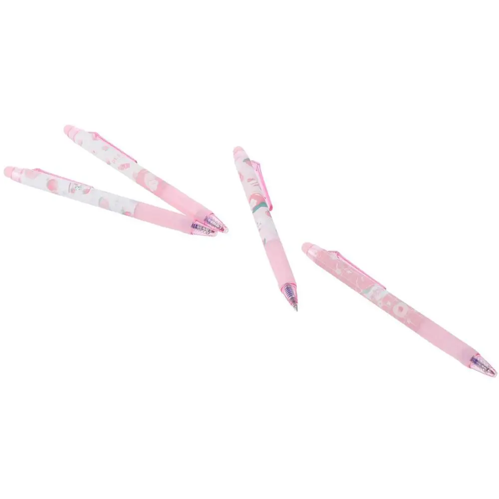 6шт Розовые Милые ручки Креативная Пластиковая Персонализированная ручка Новинка Милые Чернильные ручки Офисные Изображение 5