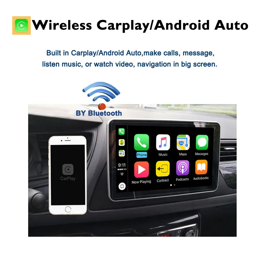720P 4G SIM Автомобильный DVD-плеер DSP IPS Carplay Auto Android 13,0 8G + 256G Bluetooth Wifi GPS Карта RDS Радио Для kia Carnival 2014-2018 Изображение 1