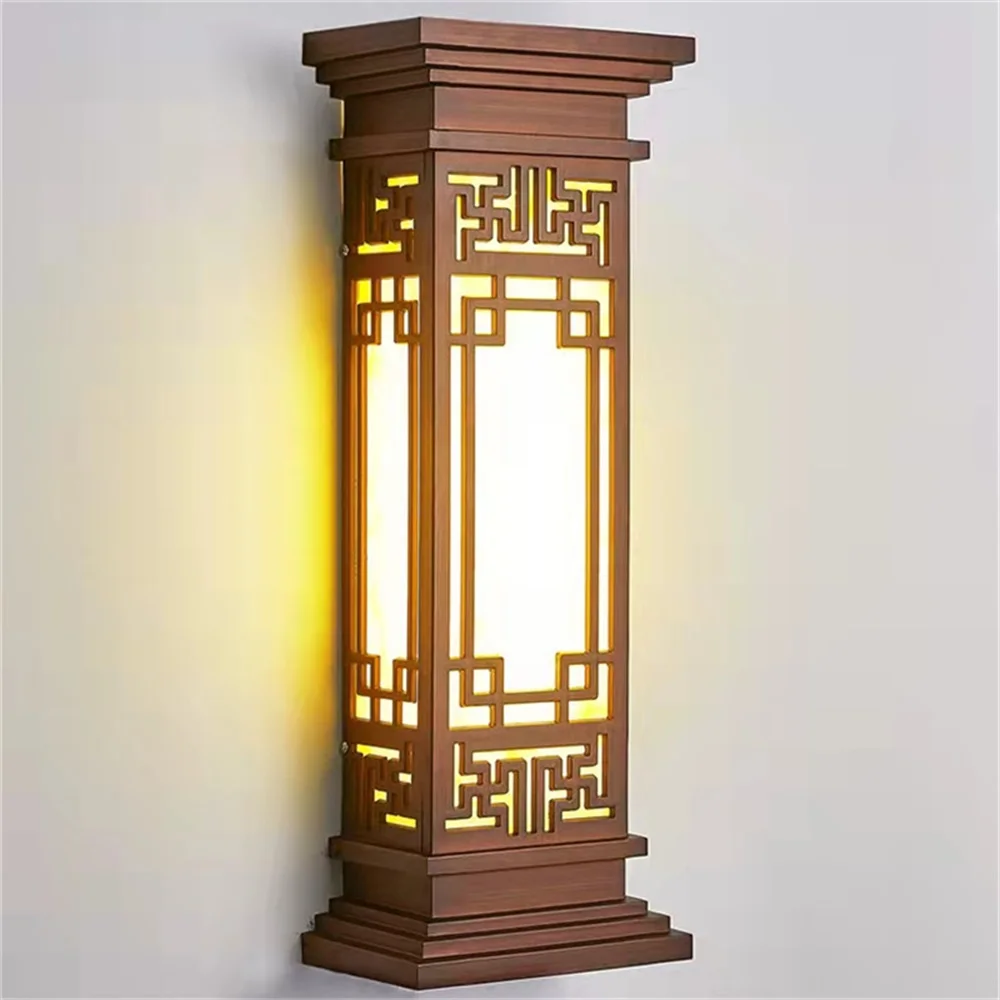 BELLE Наружный светильник СВЕТОДИОДНЫЙ настенные бра в китайском стиле Лампа водонепроницаемая для домашнего балкона Классическая Изображение 1