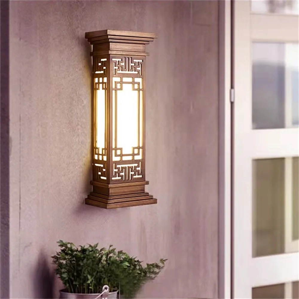 BELLE Наружный светильник СВЕТОДИОДНЫЙ настенные бра в китайском стиле Лампа водонепроницаемая для домашнего балкона Классическая Изображение 2