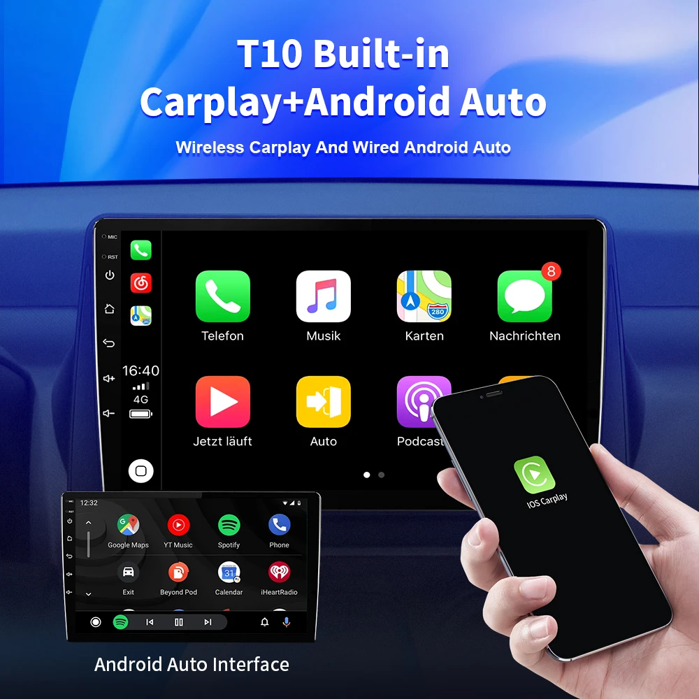 NAVISTART Android Auto Автомобильный Мультимедийный Видеоплеер Для Suzuki Spresso 2019-2021 Навигация GPS DSP Carplay 4G WIFI 2 Din Без DVD Изображение 3