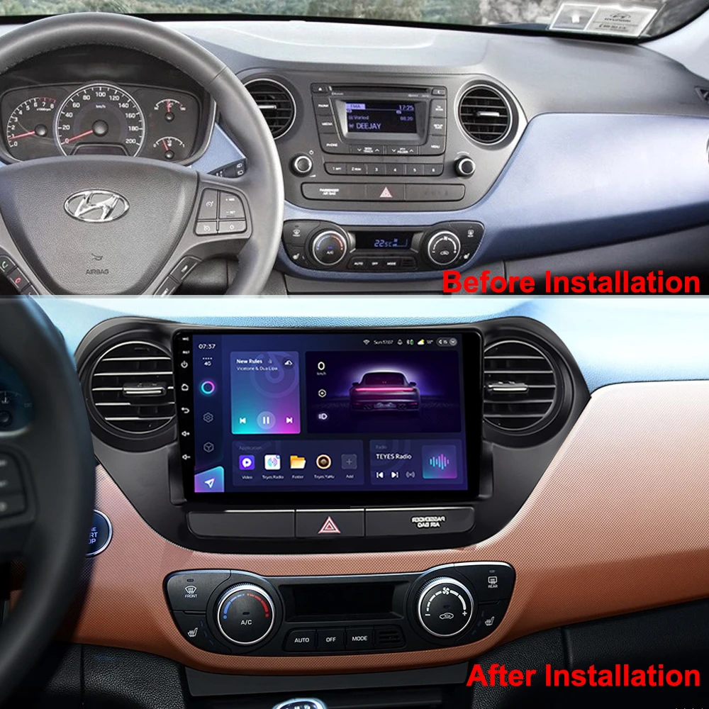 Penhui для Hyundai I10 (2013-2016) Автомобильное радио LHD, мультимедийный видеоплеер, Навигация GPS Android 10.0 Double Din Изображение 2