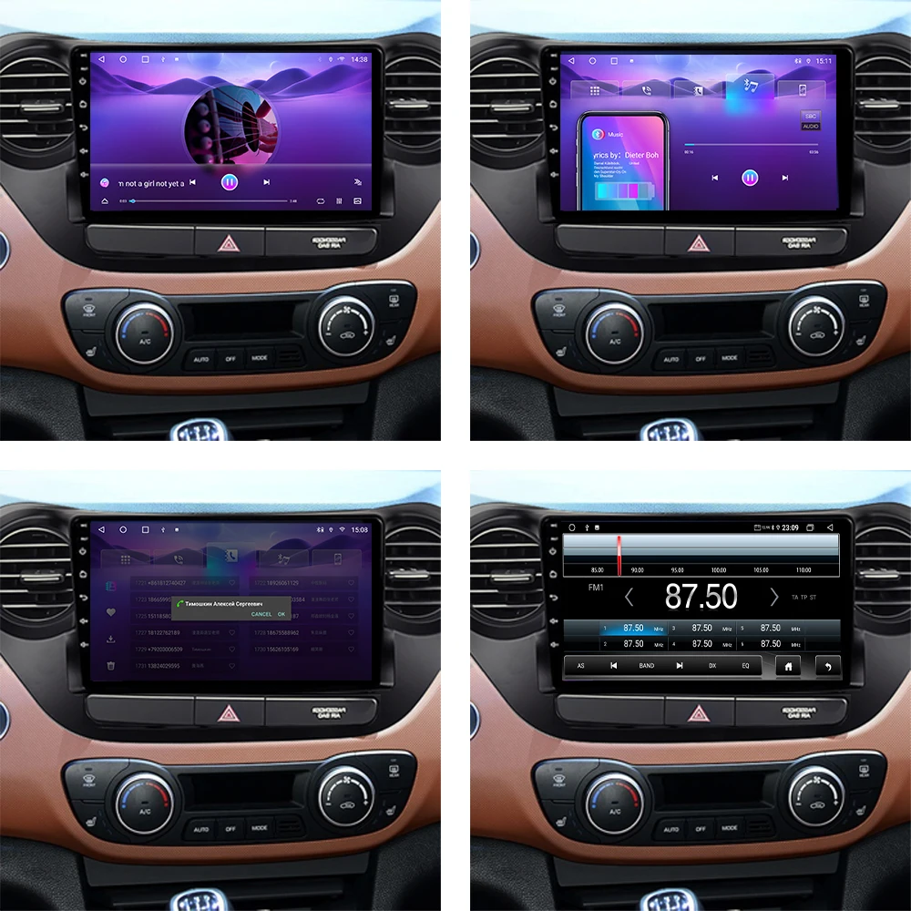 Penhui для Hyundai I10 (2013-2016) Автомобильное радио LHD, мультимедийный видеоплеер, Навигация GPS Android 10.0 Double Din Изображение 4