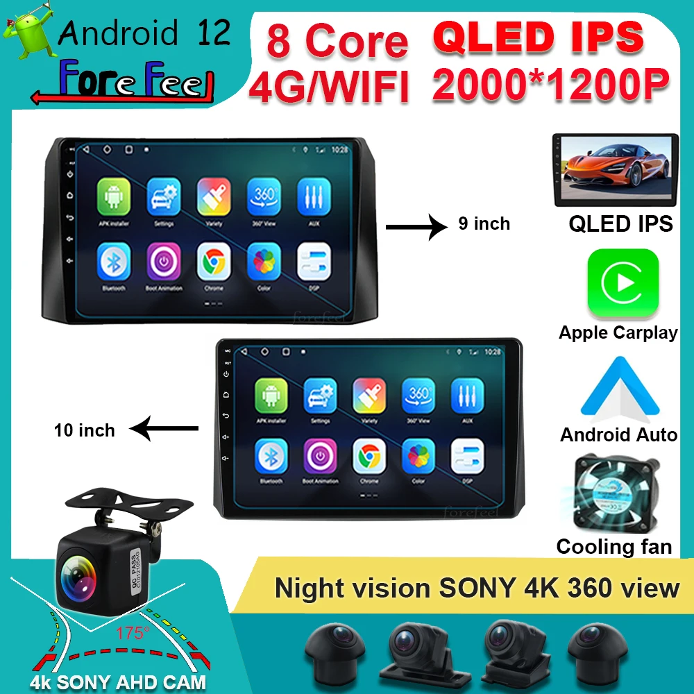 QLED Навигация Видео Автомагнитола Android 12 Для УАЗ Патриот 3 2016-2021 Мультимедиа iPhone беспроводной Carplay GPS Sony cam DSP IPS Изображение 0