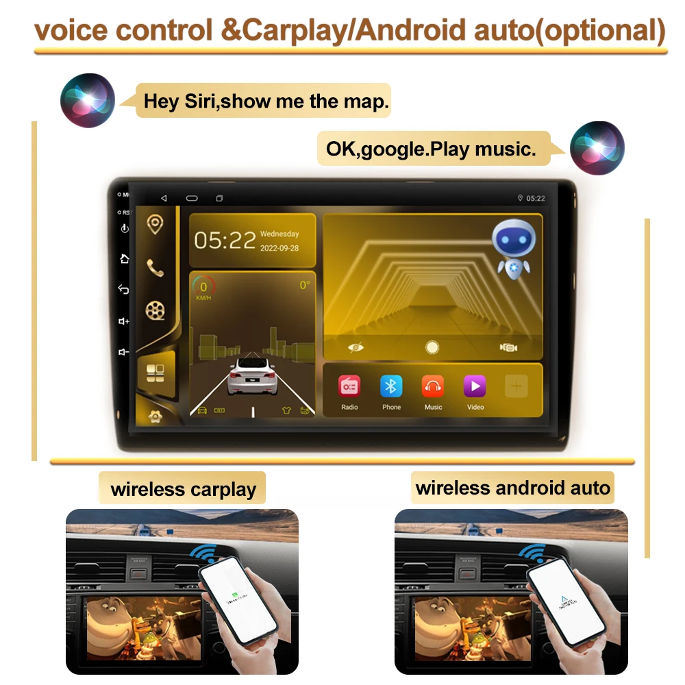 Qualcomm Android Auto Для JAC S2 T40 2015-2018 Автомобильный Радионавигатор GPS BT WiFi Стерео Монитор Авторадио Мультимедийный плеер IPS Изображение 3