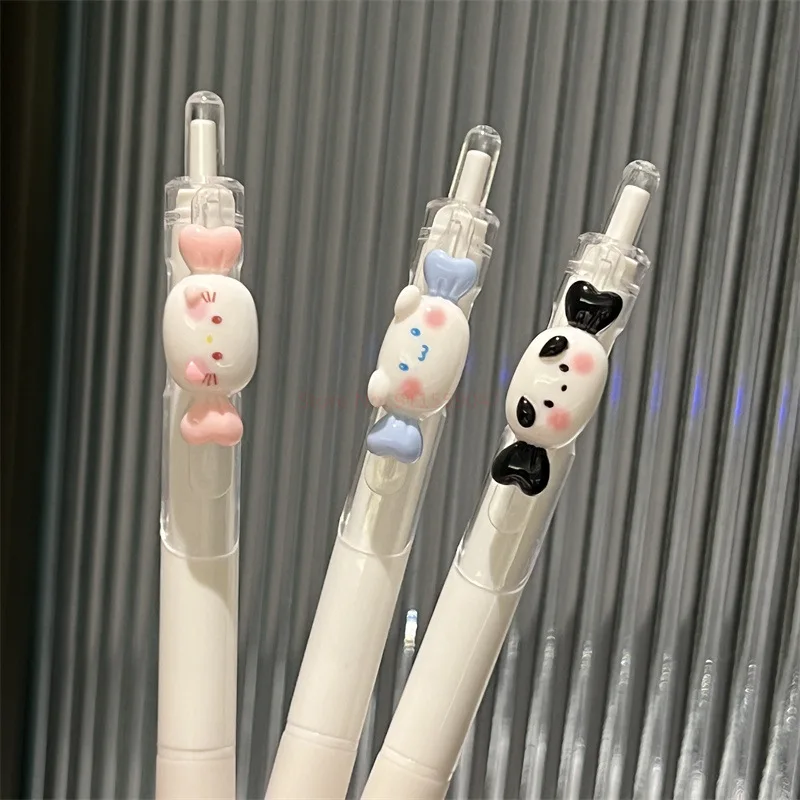 Sanrio Cute Wind Pen High Beauty Black Мультяшная Нейтральная ручка Girl Heart Signature Pen Quick Dry St Head Black Изображение 4