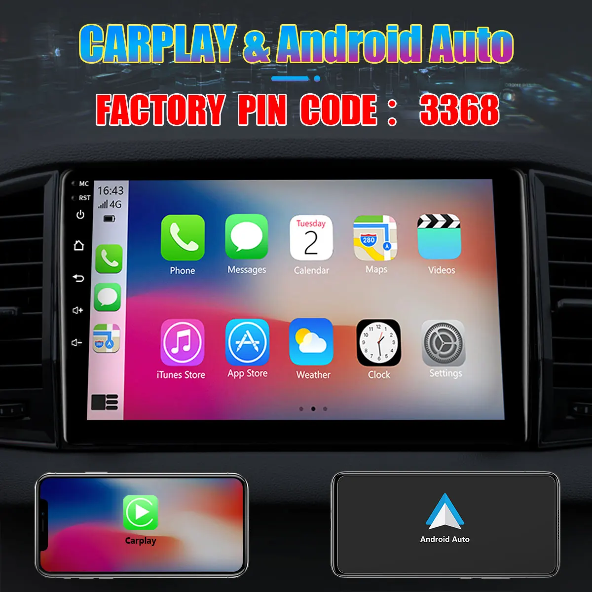 Автомагнитола Android 13 для Toyota RAV4 2006-2012, 9-дюймовый Мультимедийный плеер 2k с 4G Carplay и 2Din GPS-навигацией Изображение 2