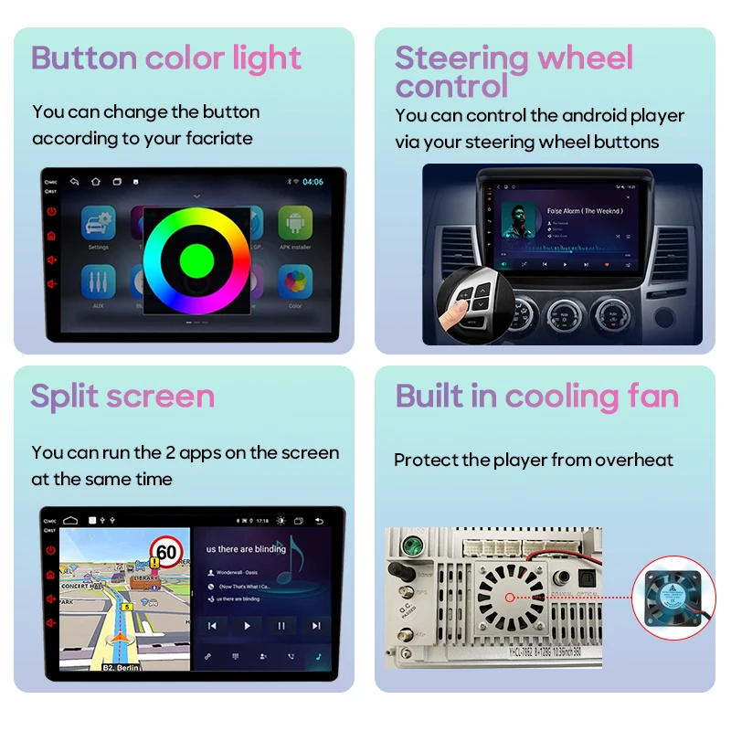 Автомобильное радио Qualcomm Snapdragon Для Fiat 500L 2012-2017 Навигация GPS Android Auto Carplay 5G Wifi Bluetooth Видео Без 2din DVD Изображение 3