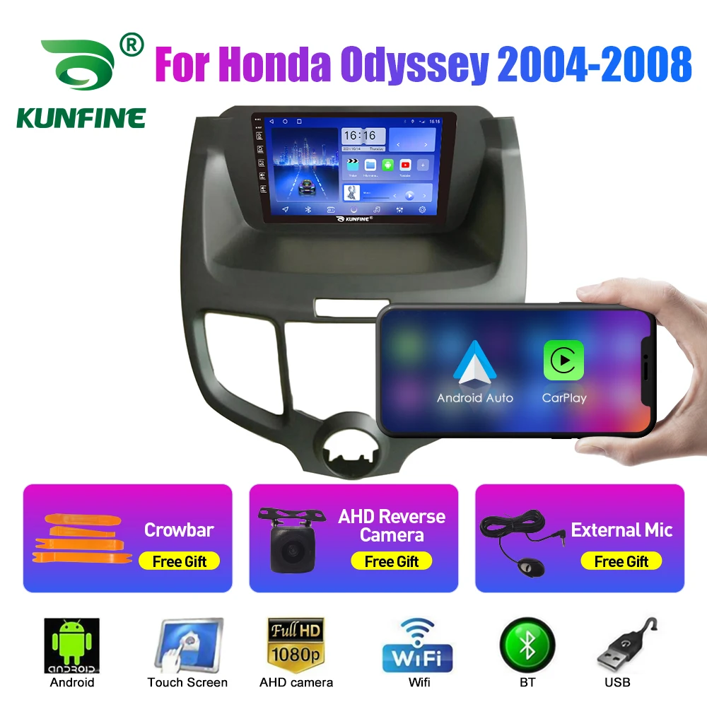 Автомобильное Радио Для Honda Odyssey 2004-08 2Din Android Восьмиядерный Автомобильный Стерео DVD GPS Навигационный Плеер Мультимедиа Android Auto Carplay Изображение 0