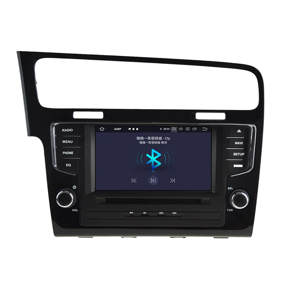 Автомобильный плеер Android 10.0 4 ГБ + 64 ГБ для Volkswagen Golf7 2013-2015 стерео автомобильный мультимедийный плеер, радио, GPS навигационное головное устройство Изображение 2