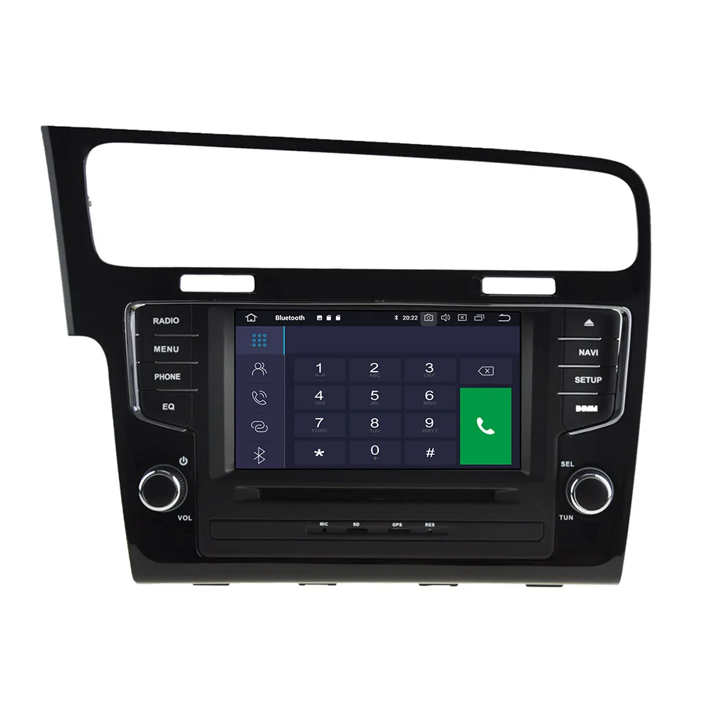 Автомобильный плеер Android 10.0 4 ГБ + 64 ГБ для Volkswagen Golf7 2013-2015 стерео автомобильный мультимедийный плеер, радио, GPS навигационное головное устройство Изображение 4