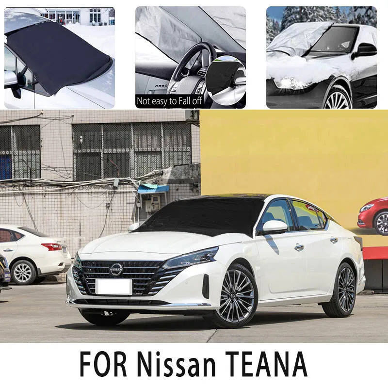Автомобильный снежный чехол спереди для Nissan TEANA auto Snowblocking теплоизоляция солнцезащитный козырек Антифриз защита от ветра и замерзания автомобильные аксессуары Изображение 0