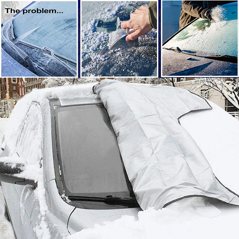 Автомобильный снежный чехол спереди для Nissan TEANA auto Snowblocking теплоизоляция солнцезащитный козырек Антифриз защита от ветра и замерзания автомобильные аксессуары Изображение 3