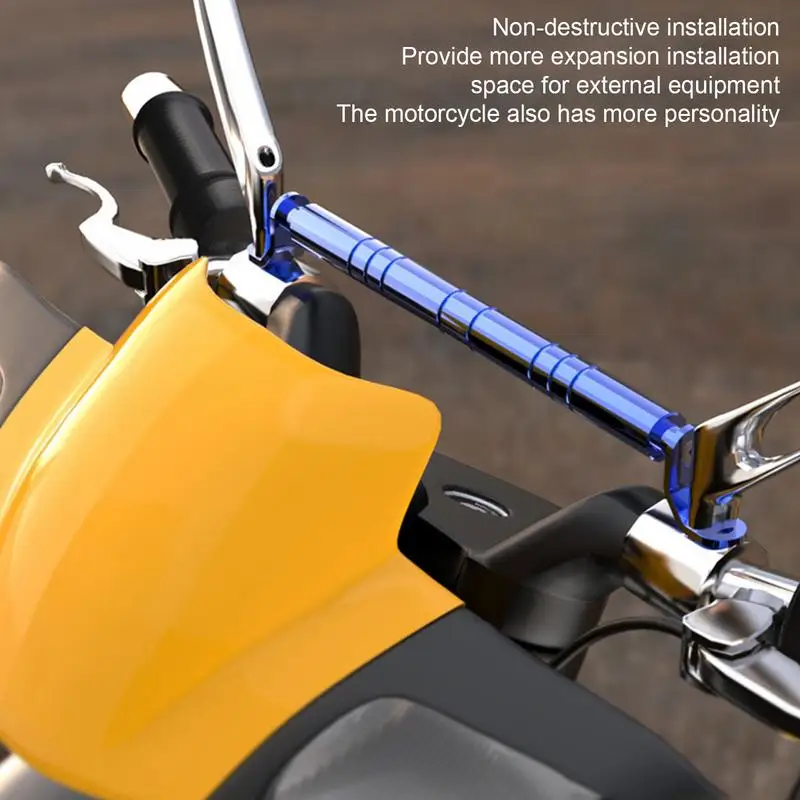 Балансировочная планка для руля мотоцикла из алюминиевого сплава Скоба для перекладины мотоцикла Удлиненное усиление руля мотоцикла Изображение 4