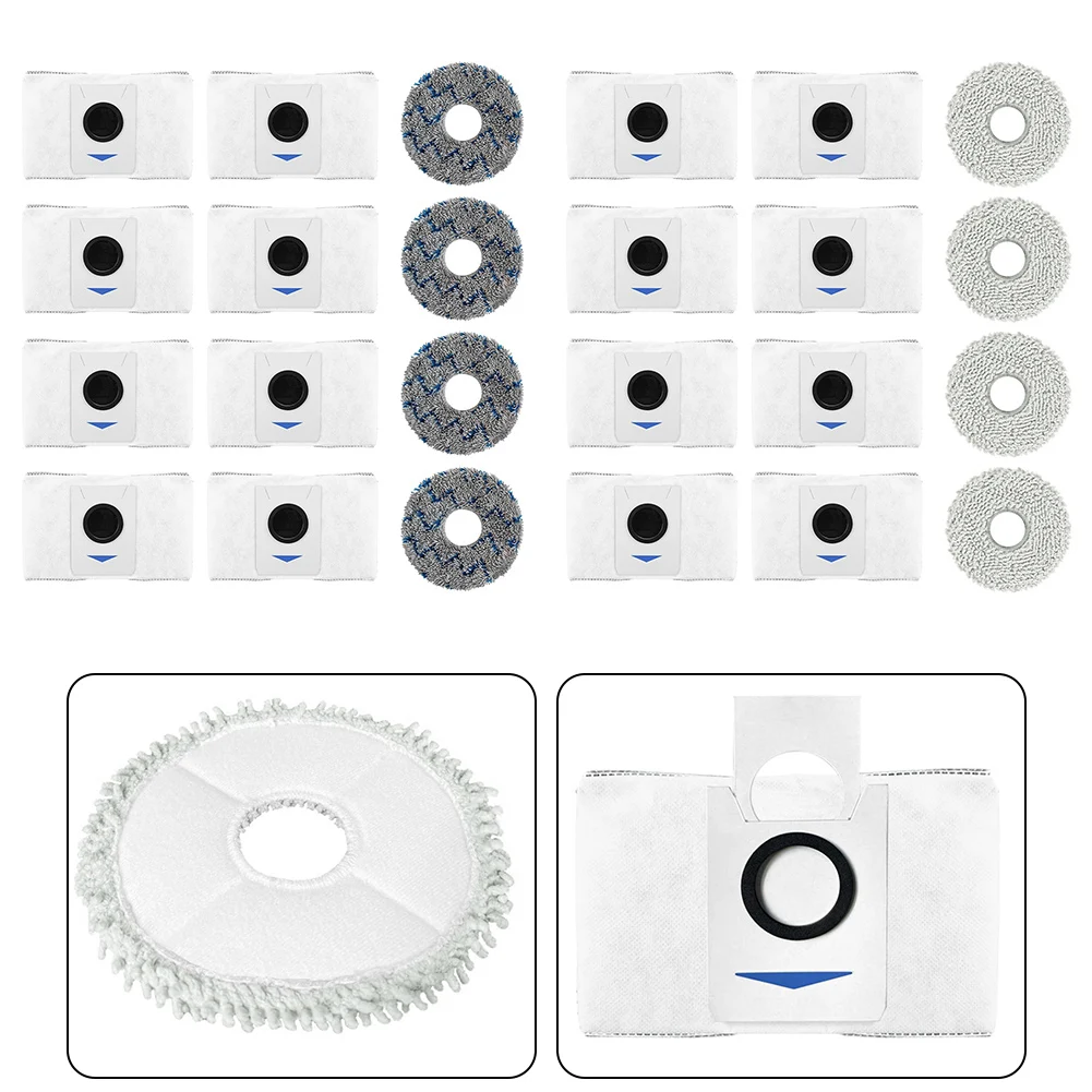 Вакуумные детали Ткань для мытья полов Прочная для DEEBOT T20 OMNI многоразового использования С сильным водопоглощением X1 E Бытовые принадлежности Изображение 5