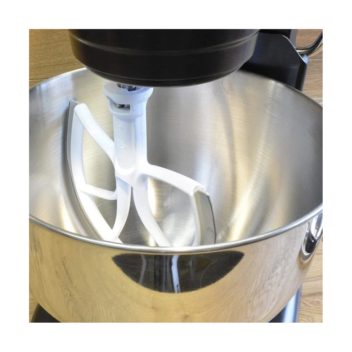 Венчик с гибким краем Плоская лопатка для взбивания с силиконовыми краями Запасные части для миксера KitchenAid 6QT с подъемной подставкой для чаши Изображение 5