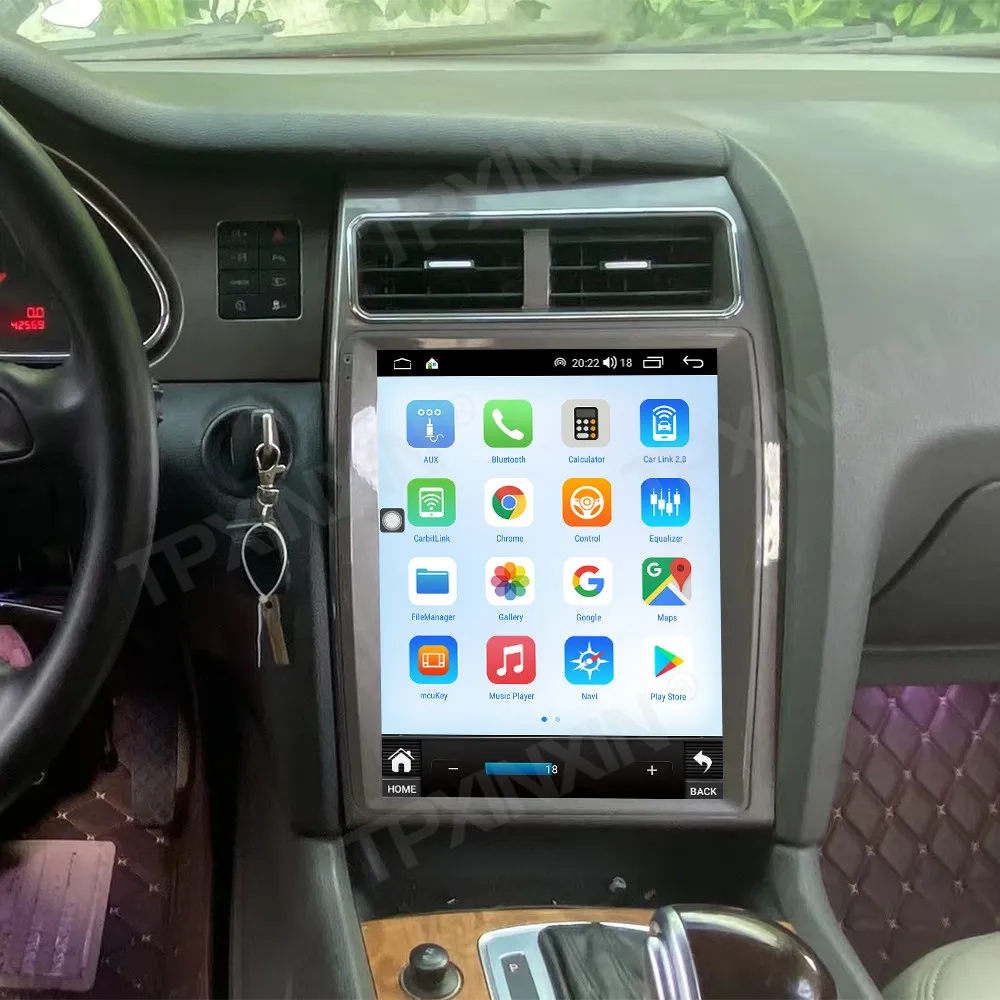 Для Audi Q7 2005-2015 CARPLAY Android 12 Автомобильный Радиоприемник Стереоприемник Авторадио Мультимедийный Плеер GPS Навигация Изображение 0