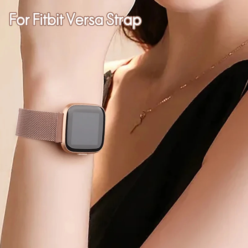 Для Fitbit Versa 3 4 Sense Миланский Ремешок Для часов Fitbit Versa4 Versa3 Металлический Ремешок Из нержавеющей Стали Замените Браслет Изображение 3