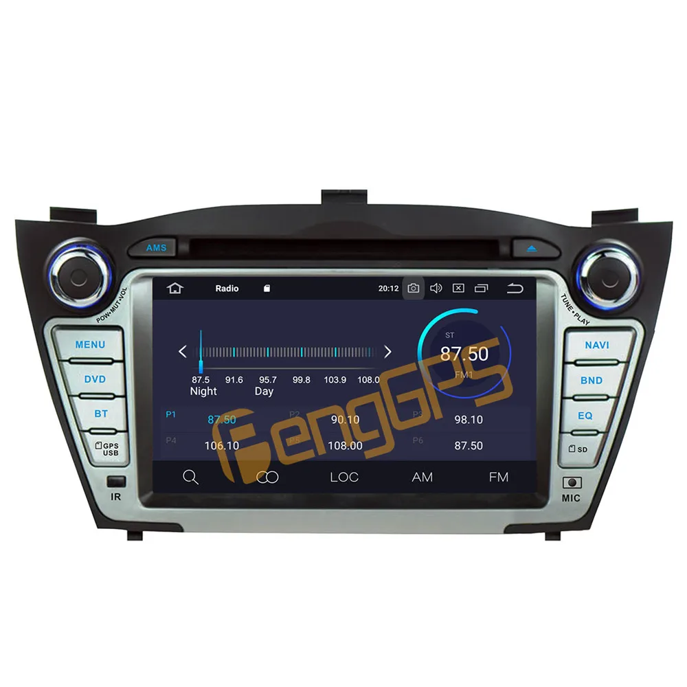 Для Hyundai/IX35/TUCSON 2009-2015 Android Автомобильный Радиоприемник Стерео DVD Мультимедийный Плеер 2 Din Авторадио GPS Navi PX6 Экран устройства Изображение 1