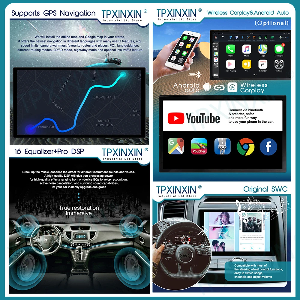 Для Nissan X-Trail 2012-2014 Android 9 Автомобильный Стерео Автомобильный Радиоприемник с Экраном Радиоплеер Автомобильный GPS Навигационный Головной блок Carplay Изображение 3