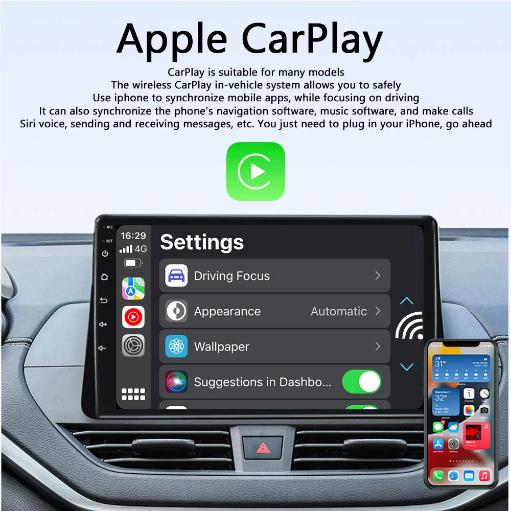 Для OEM беспроводного ключа Carplay, подключенного к комплектам беспроводных адаптеров Carplay для Benz Audi VW Skoda Honda Toyota Mazda Plug Play 5 ГГц Изображение 1
