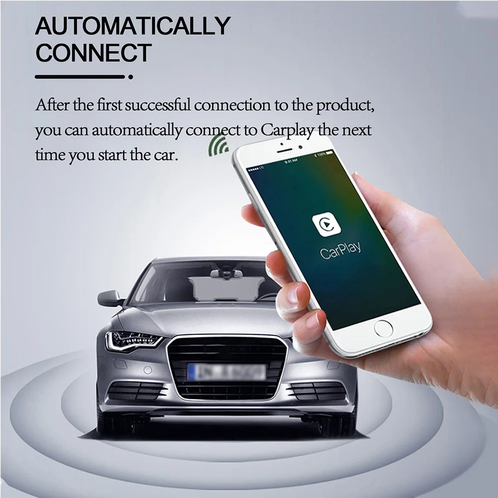 Для OEM беспроводного ключа Carplay, подключенного к комплектам беспроводных адаптеров Carplay для Benz Audi VW Skoda Honda Toyota Mazda Plug Play 5 ГГц Изображение 4
