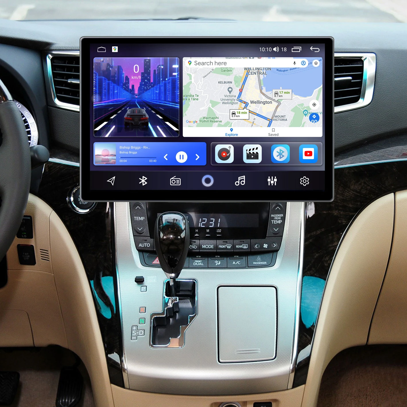 Для Toyota Alphard Vellfire H20 2008 2009 2010 2011 2012 2013 2014 2015 Автомобильное Головное Устройство Android 2K Стерео Мультимедиа GPS Navi Auto Изображение 1
