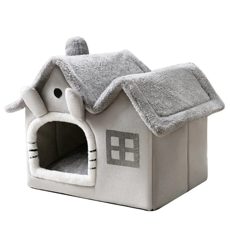 Дышащая Теплая Кровать Для Домашних Животных, Съемный Моющийся Мягкий Кошачий Питомник Изображение 0