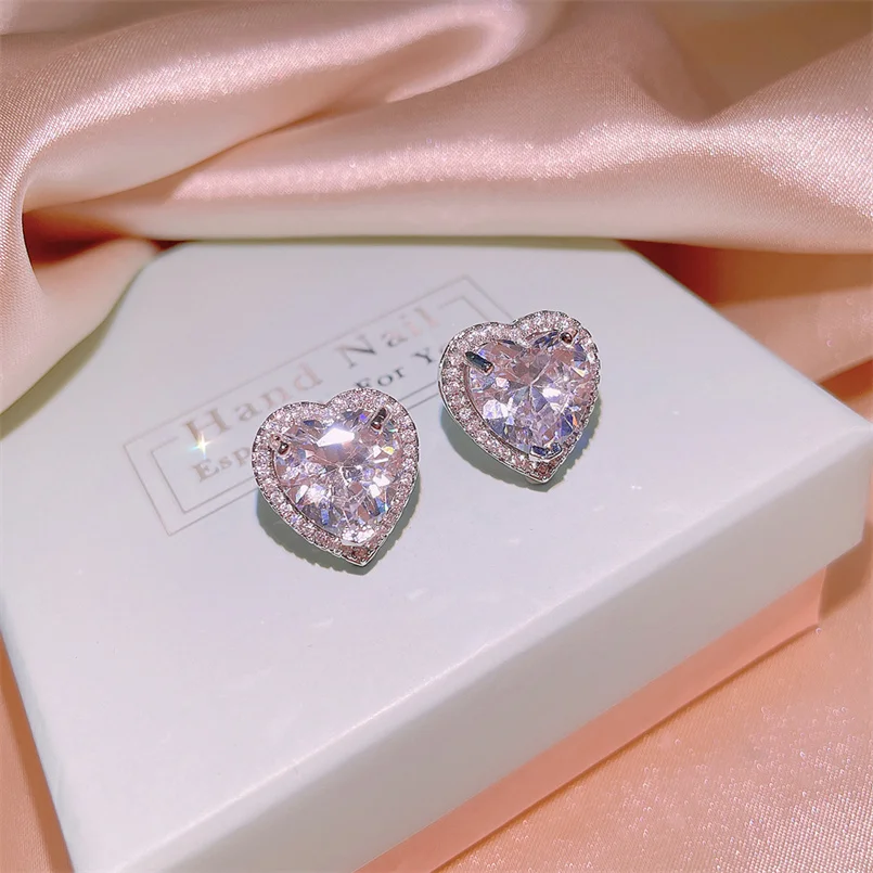 Женское ожерелье CC Love Heart Fine Jewelry для помолвки, Свадебные аксессуары, Подарочный набор подвесных ожерелий CCN730 Изображение 5