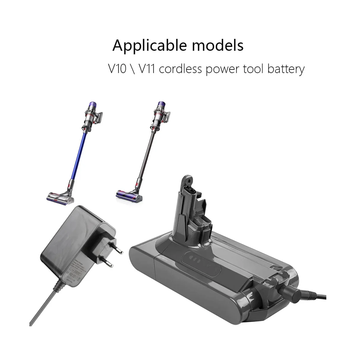 Зарядное устройство для Пылесоса Dyson V10 V11 V15 SV12 SV15 Замена Линии Зарядки Аккумулятора Адаптер Питания 30.45V /1.1A EU Plug Изображение 4