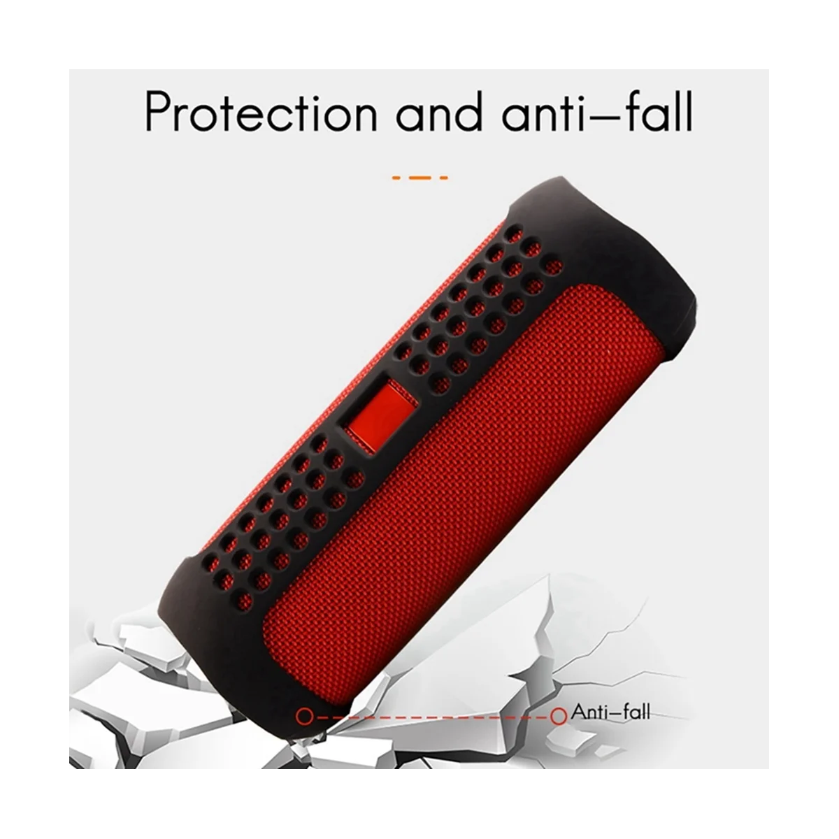 Защитный чехол для динамика Bluetooth, экологически чистый силиконовый защитный чехол для JBL Flip 5 -черный Изображение 1