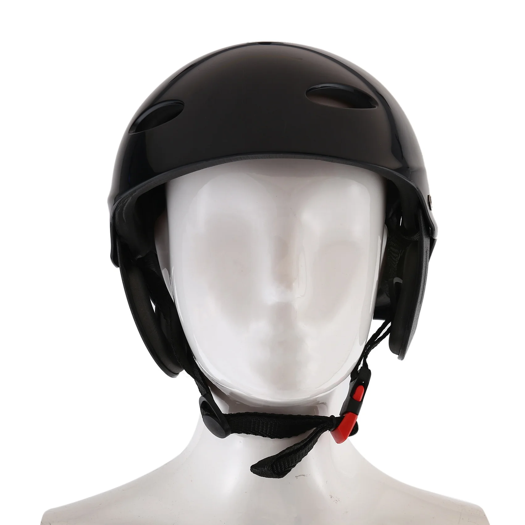 Защитный Шлем с 11 Дыхательными Отверстиями для Водных Видов Спорта Каяк Каноэ Гребля для Серфинга - Черный Изображение 1