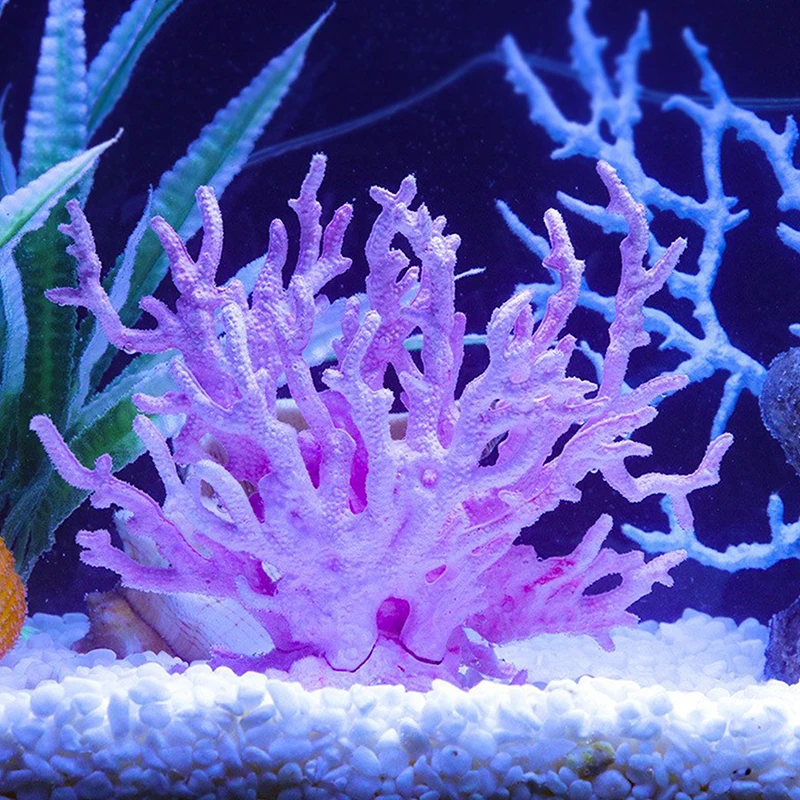 Имитация смолы Мини-Коралловый Микроландшафтный аквариум с морскими звездами Декорации для декора аквариума Украшения для растений Аксессуары Изображение 1