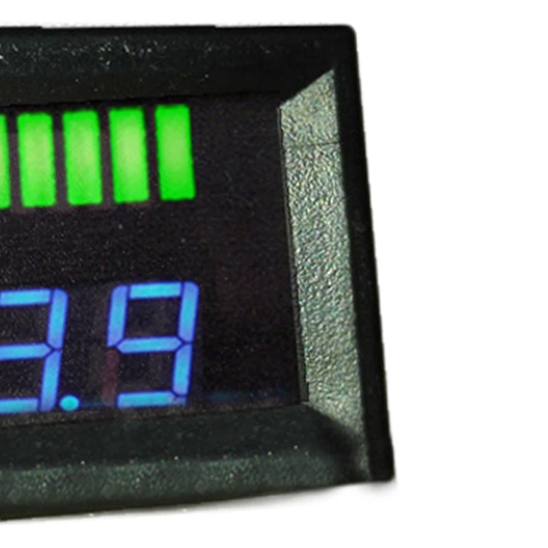 Индикатор емкости КИСЛОТНО-свинцового аккумулятора 3X 12V, Светодиодный Тестер уровня заряда, Синий Вольтметр Изображение 3