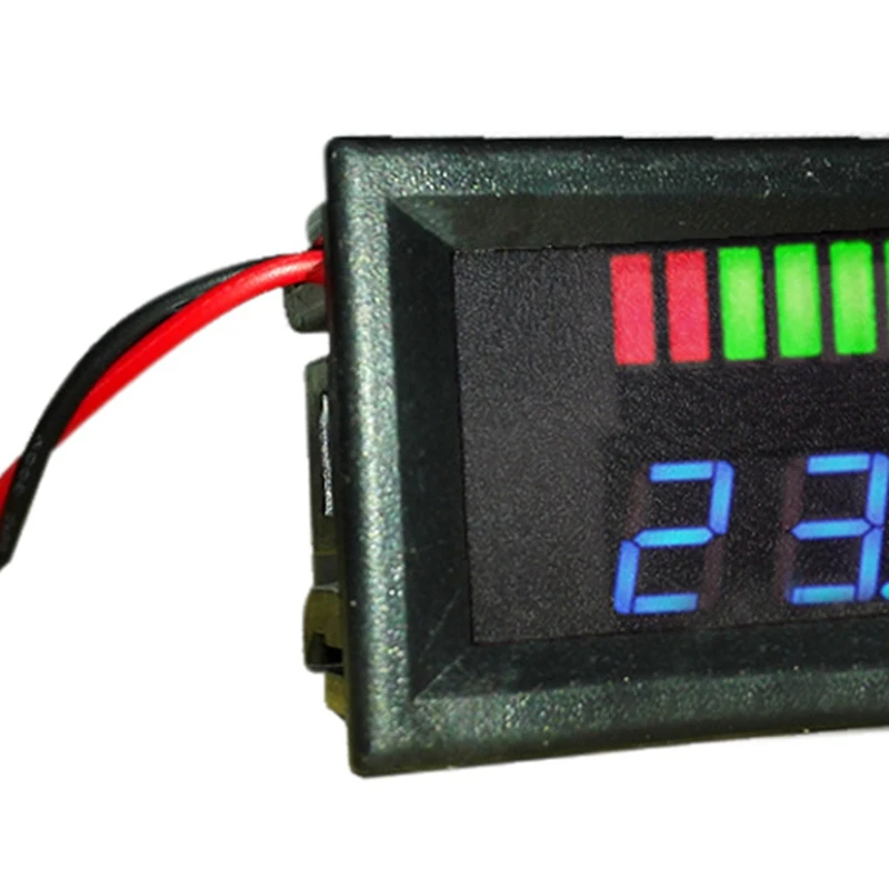 Индикатор емкости КИСЛОТНО-свинцового аккумулятора 3X 12V, Светодиодный Тестер уровня заряда, Синий Вольтметр Изображение 4