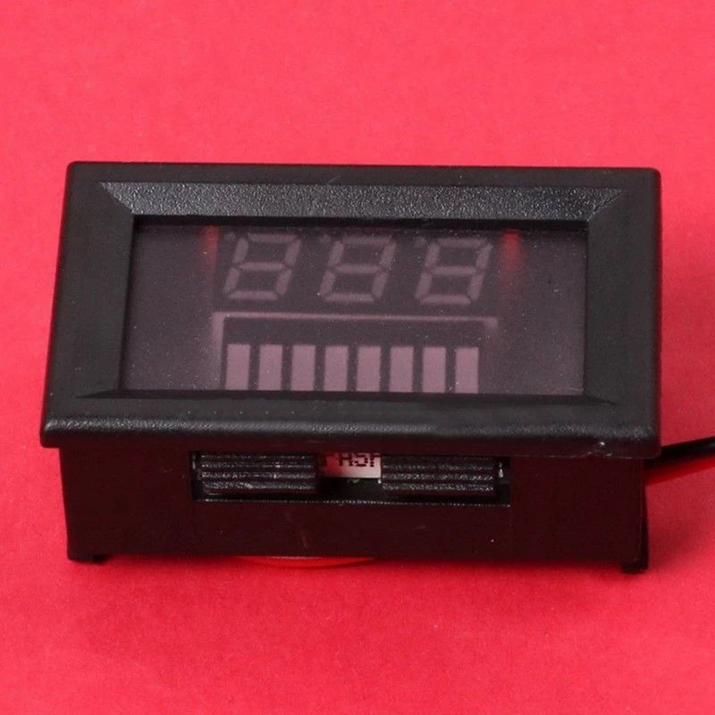 Индикатор емкости КИСЛОТНО-свинцового аккумулятора 3X 12V, Светодиодный Тестер уровня заряда, Синий Вольтметр Изображение 5