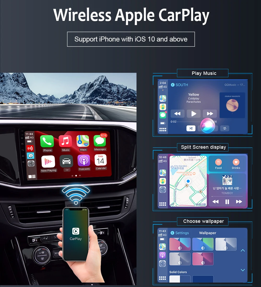 Интеллектуальная система Android для Toyota Vios Yaris L 2016 - 2019 Автомагнитола 4G WIFI LTE Мультимедиа Стереонавигация GPS Головное устройство Изображение 1